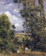 Camille Pissarro Resting beneath the trees,Pontoise oil painting